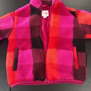 Cat & Jack Pink and Black Fleece Jacket